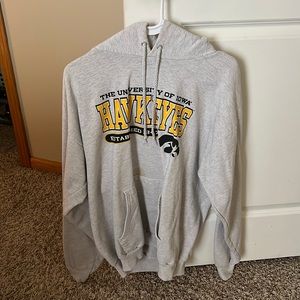 Gray large Iowa Hawkeyes sweatshirt